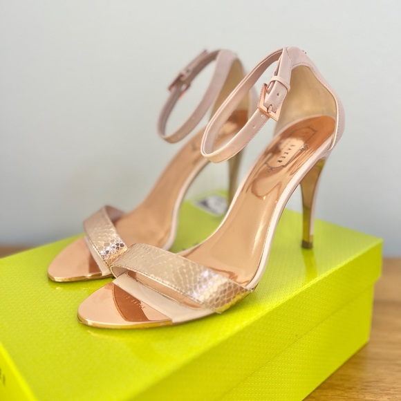 Ted Baker ankle strap stilettos - Picture 1 of 9